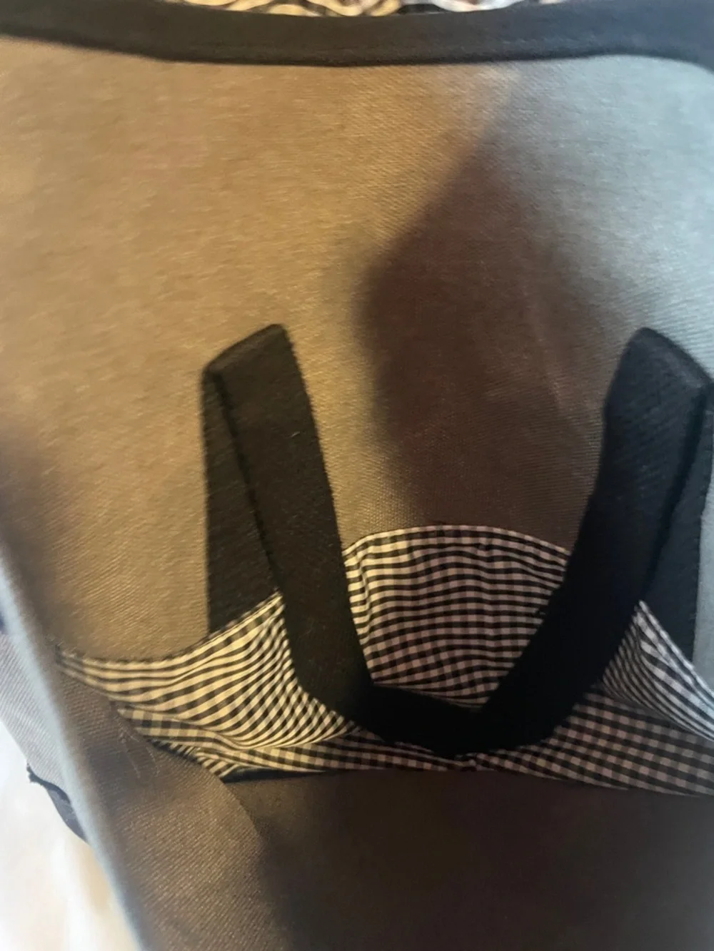 Doterra Gray and Black Canvas Messenger Bag with Pink Logo
